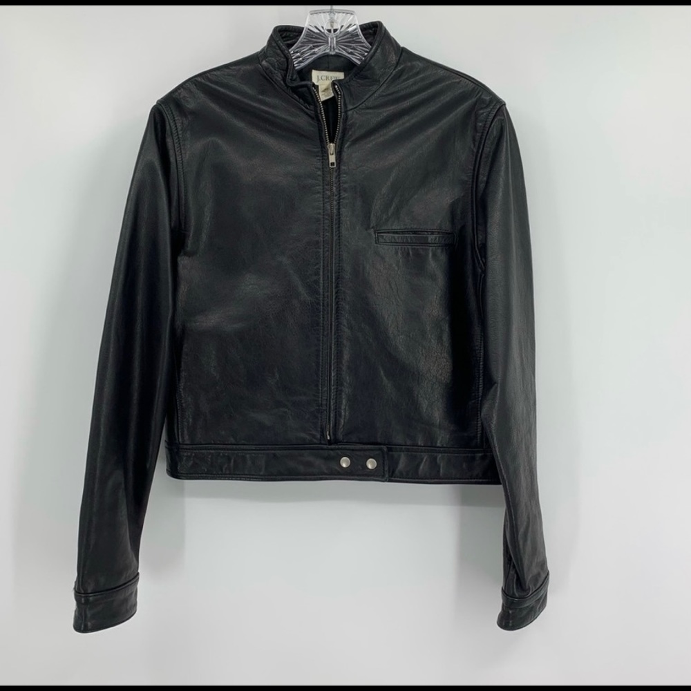 Genuine Leather Jacket - J.Crew